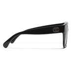 Chanel Women Butterfly Black Grey Gradient Sunglasses