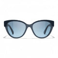 Title: Chanel Women Butterfly Dark Blue Gradient Sunglasses