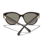 Chanel Women Butterfly Dark Burgundy Grey Gradient Sunglasses