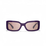 Chanel Women Rectangle Purple Sunglasses CH5526