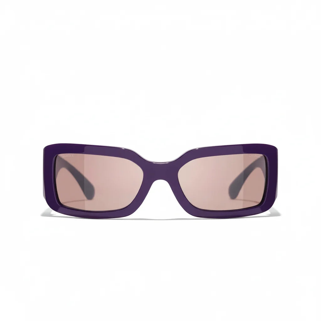 Chanel Women Rectangle Purple Sunglasses CH5526