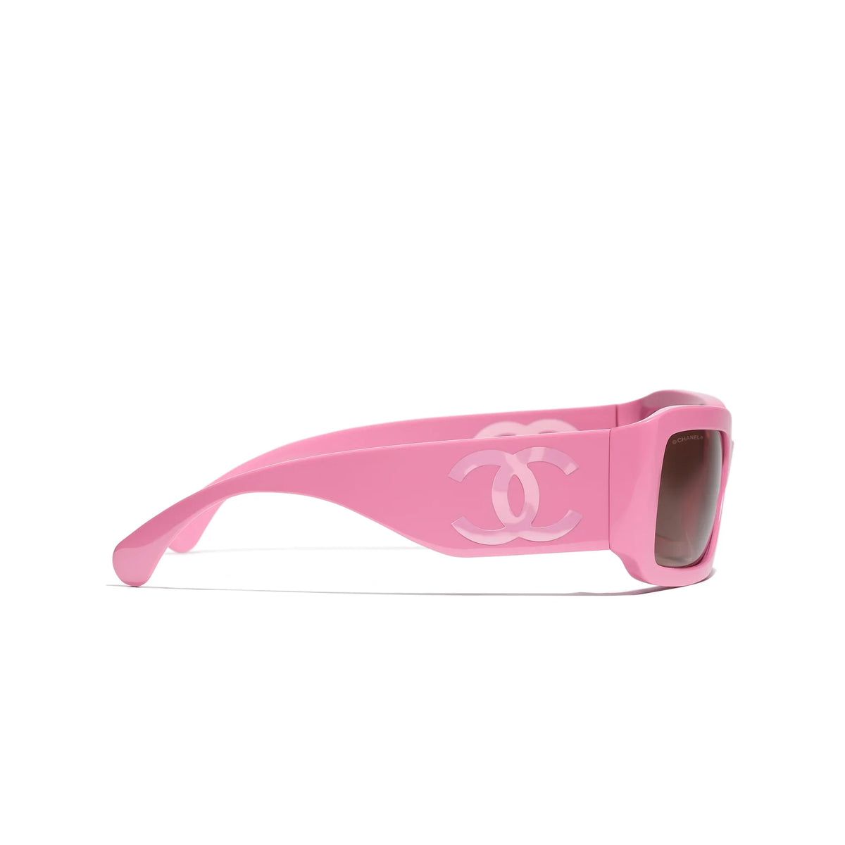 Chanel Women Rectangle Pink Sunglasses