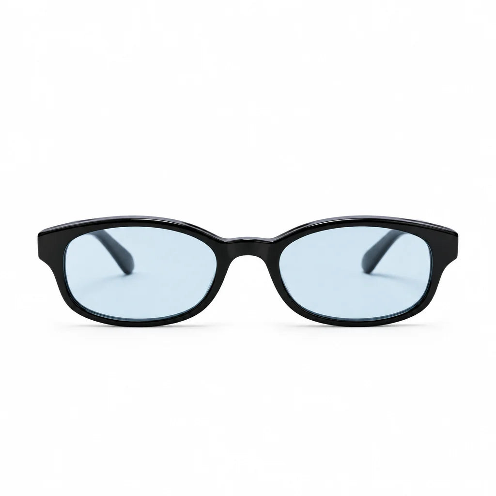 Chrome Hearts Unisex Low Rider Black & Light Blue Gothic Sunglasses