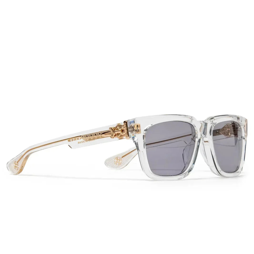 Chrome Hearts Box Officer Crystal Frame Grey Sunglasses