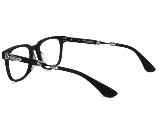 Chrome Hearts Call Melice 1141 Unisex Matte Black Square Rectangular Optical Glasses