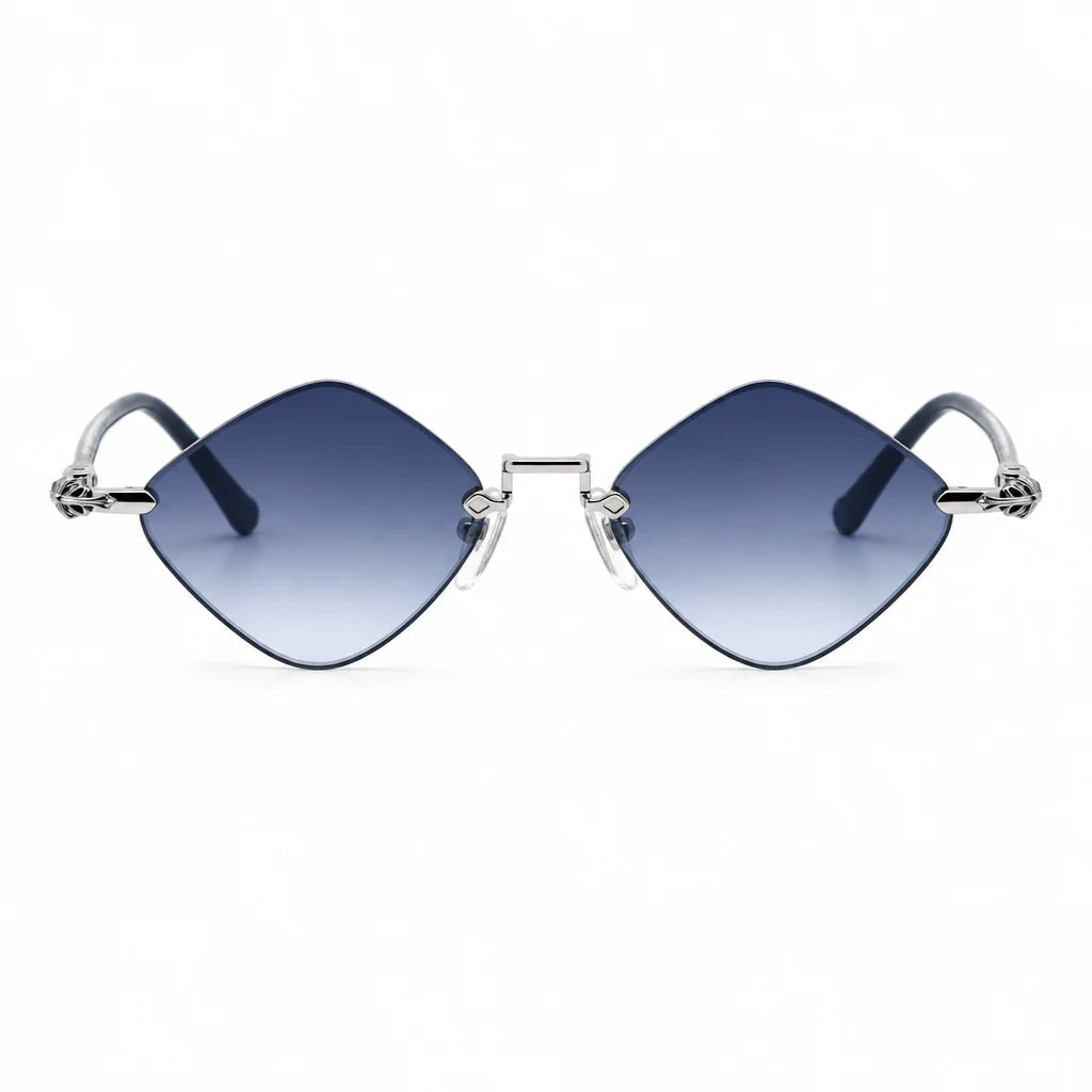 Chrome Hearts Diamond Dog 2159 Unisex Grey Diamond Sunglasses