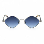 Chrome Hearts Diamond Dog 1413 Unisex Silver Grey Oval Diamond Sunglasses=
