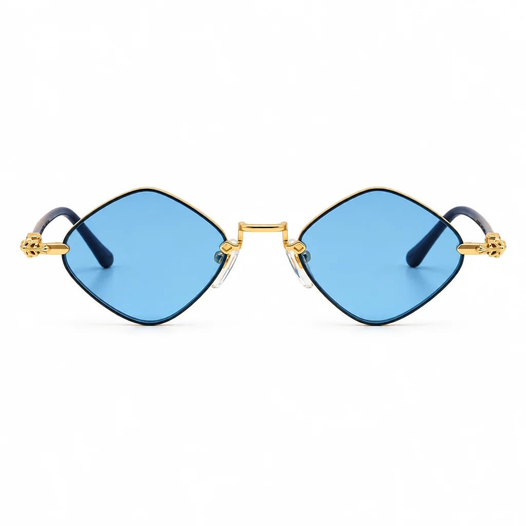 Chrome Hearts Diamond Dog 2152 Exclusive Blue Glasses