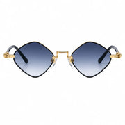 Chrome Hearts Diamond Dog 2155 Unisex Gold & Black Diamond Sunglasses