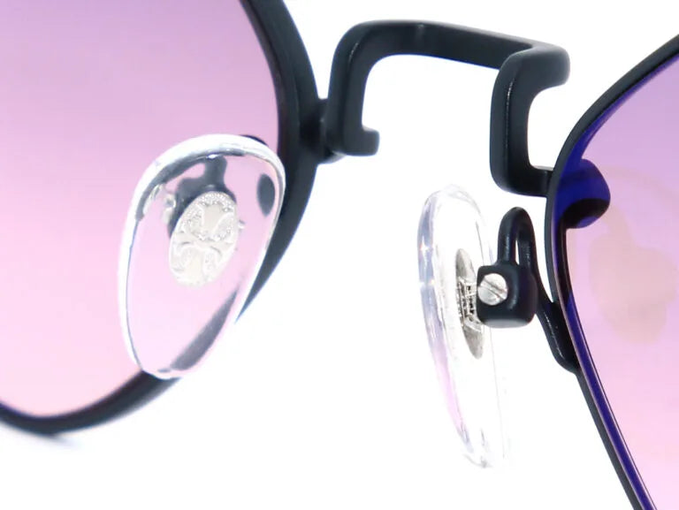 Chrome Hearts Diamond Dog 2158 Unisex Black & Burgundy Diamond Sunglasses