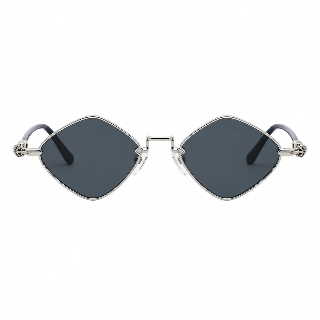 Chrome Hearts Diamond Dog 2160 Unisex Dark Grey Diamond Sunglasses