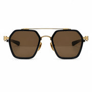 Chrome Hearts Hotation 2633 Unisex Matte Black & Gold Gothic Geometric Sunglasses