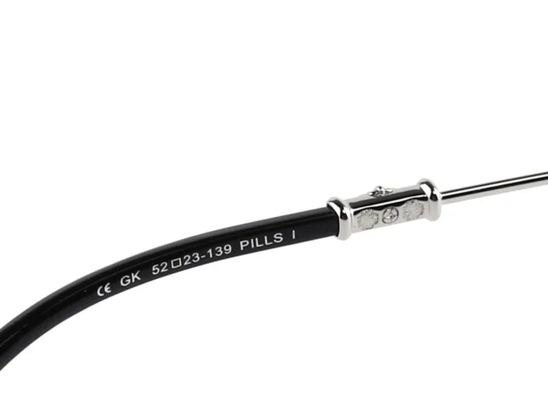 Chrome Hearts Pills I 1915 Unisex Silver Rimless Oval Optical Glasses