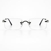Chrome Hearts Unisex Style Pills III Titanium Rimless Square Glasses