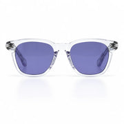 Chrome Hearts Smoke Show 3360 Unisex Clear Crystal & Silver Gothic Round / Rectangular Sunglasses