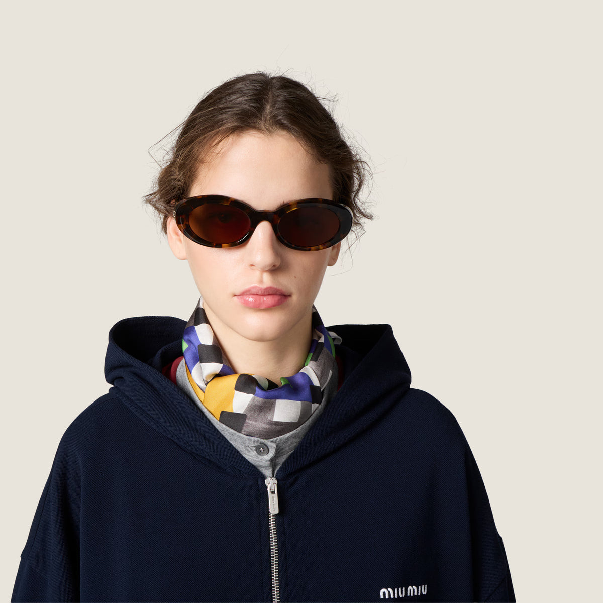 Miu Miu Women Rêverie Honey Havana / Dark Bronze Sunglasses