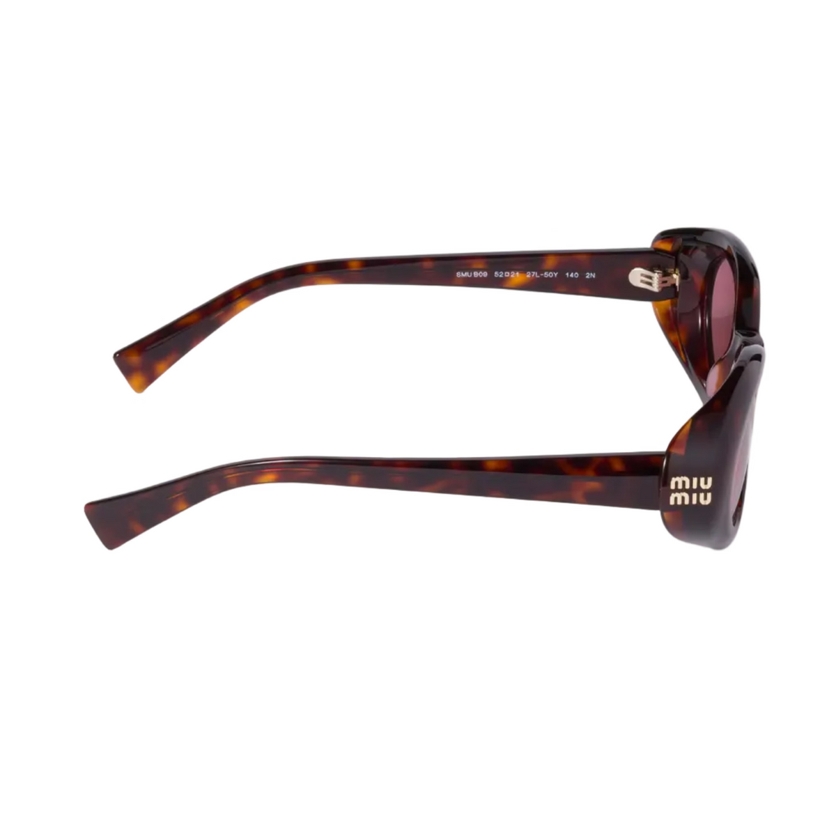 Miu Miu Women Rêverie Primrose Lenses Rust Tortoiseshell Sunglasses