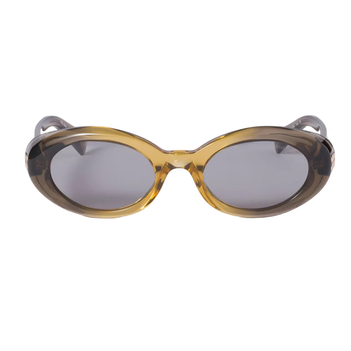 Miu Miu Women Rêverie Transparent Sunflower Yellow / Grey Lenses Sunglasses