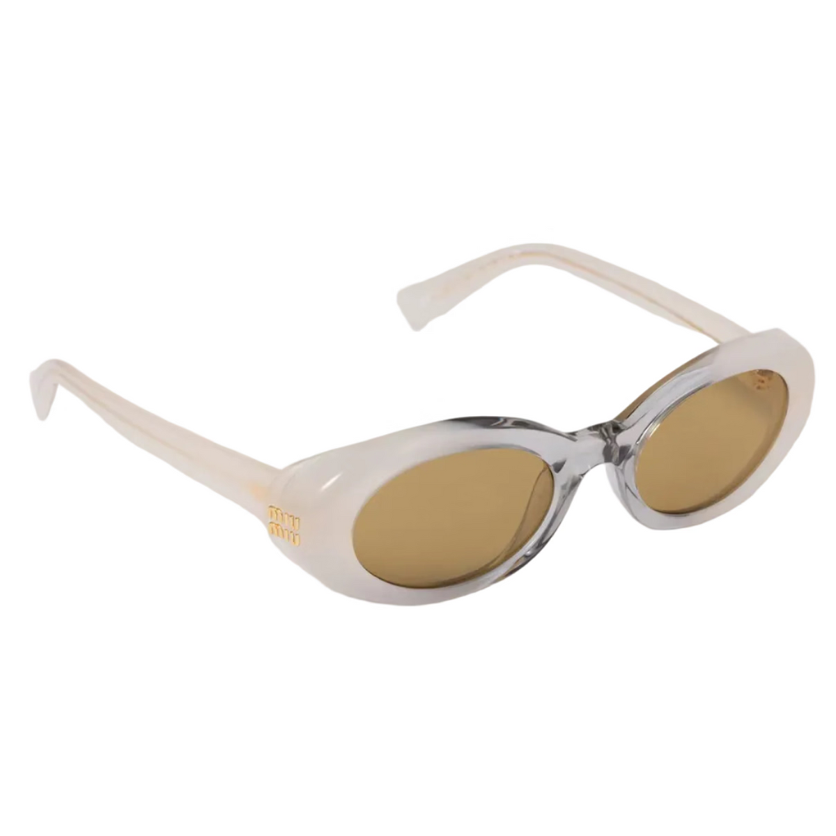 Miu Miu Women Rêverie Milky Opaline / Transparent Gray - Hay Bio Sunglasses