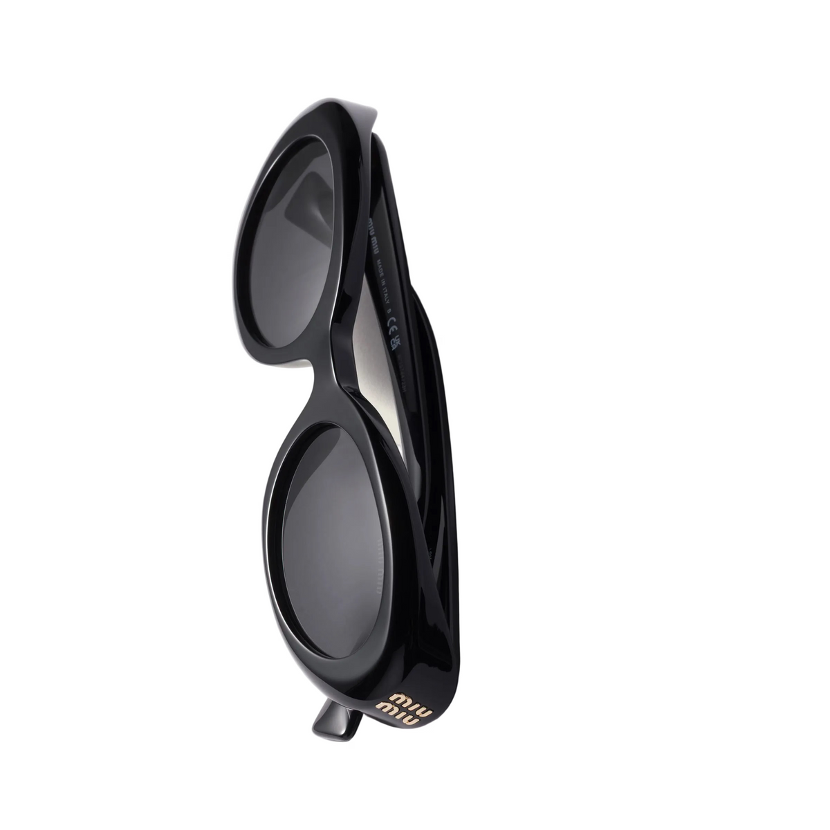 Miu Miu Women Rêverie Black / Slate Gray Lenses Sunglasses