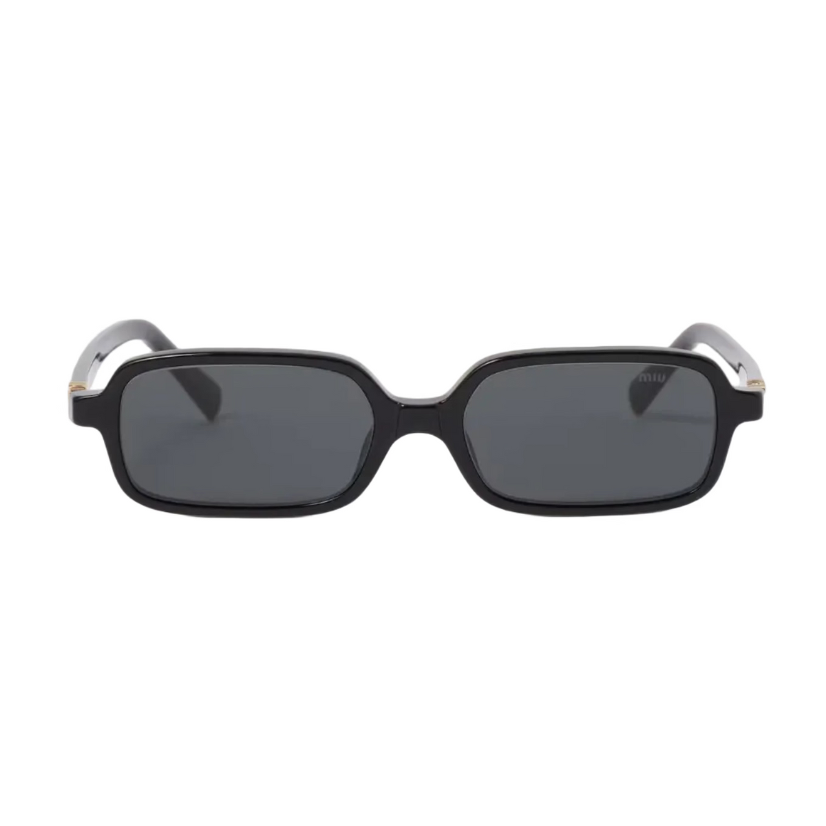 Miu Miu Regard MU 11ZS  Women Rectangular Black / Slate Grey  Sunglasses 