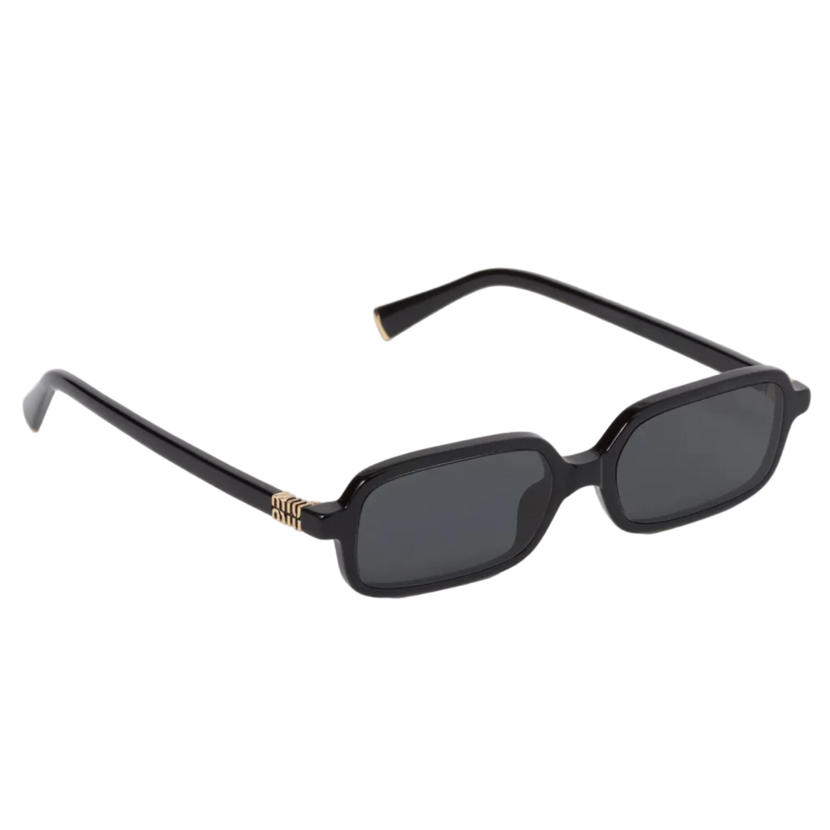 Miu Miu Regard MU 11ZS Women Rectangular Black / Slate Grey  Sunglasses