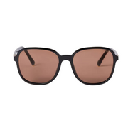 Miu Miu Regard MU B01S Women Oversized Pillow Black / Chocolate Brown Sunglasses