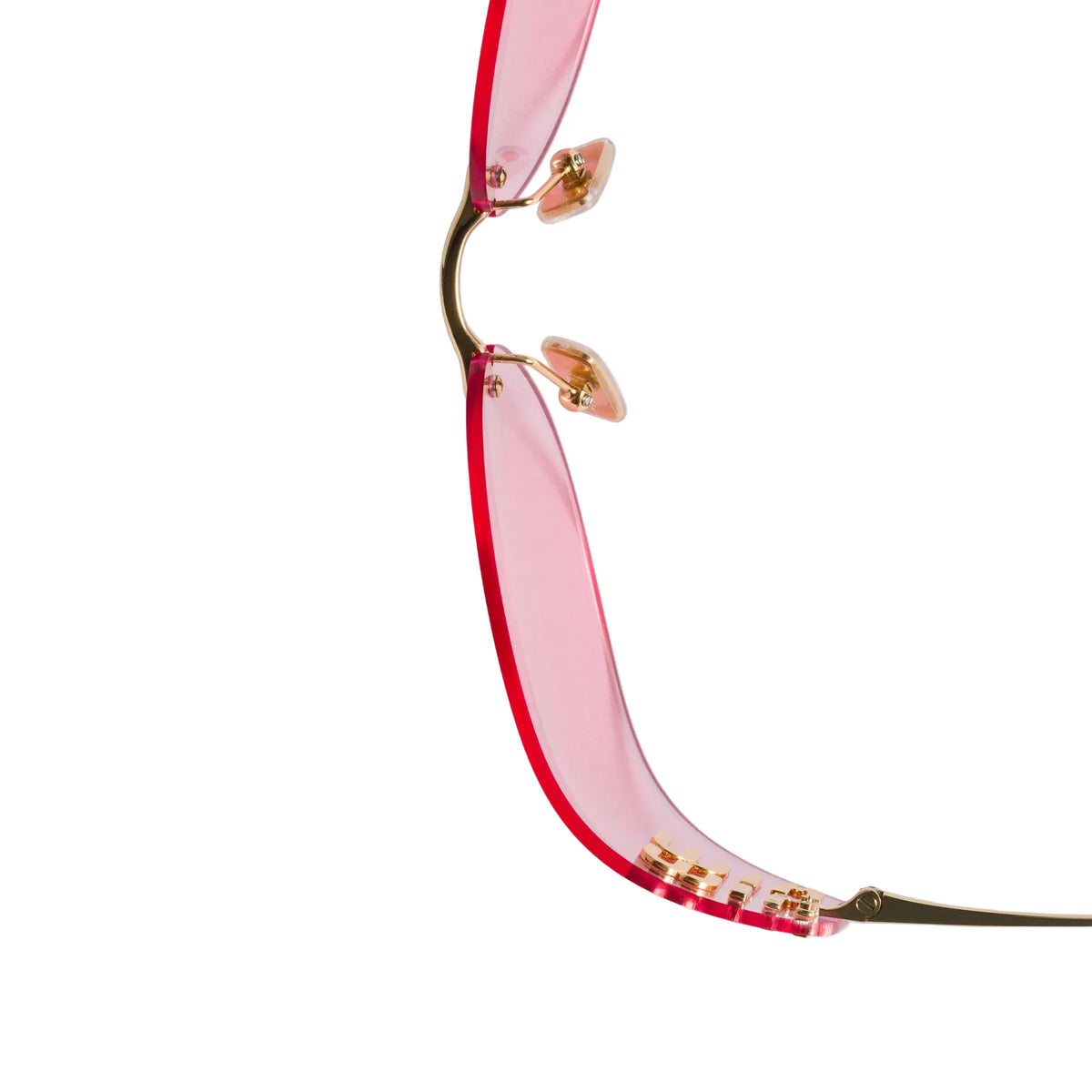 Miu Miu Women Aube Rimless Pink Sunglasses
