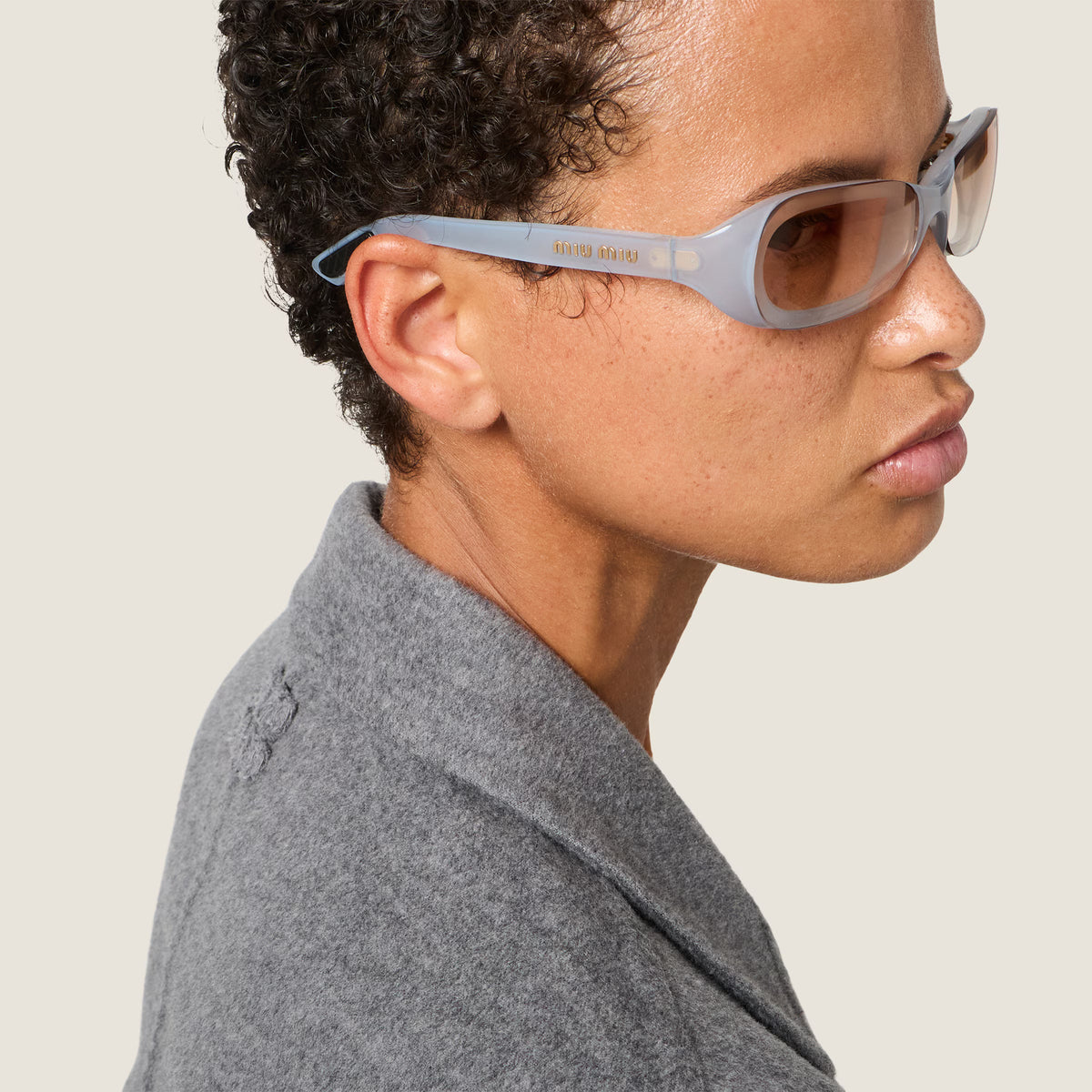 Miu Miu Runway SMUC07 Women Sky Blue / Tamarind Bio Gradient Sunglasses