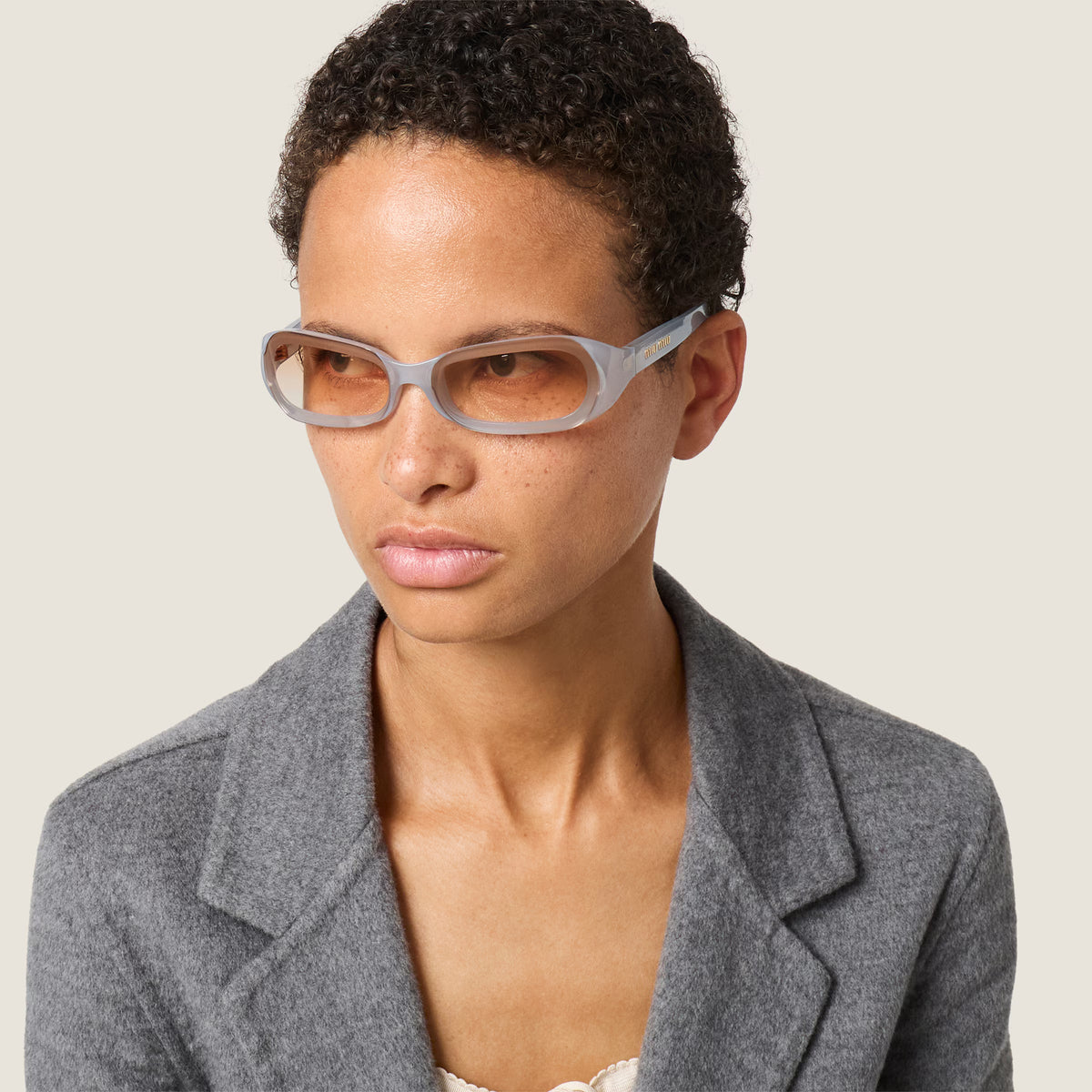 Miu Miu Runway SMUC07 Women Sky Blue / Tamarind Bio Gradient Sunglasses