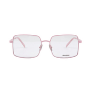 Miu Miu Runway SMUC53 Women Pink Metal Blue-ray Transparent Glasses