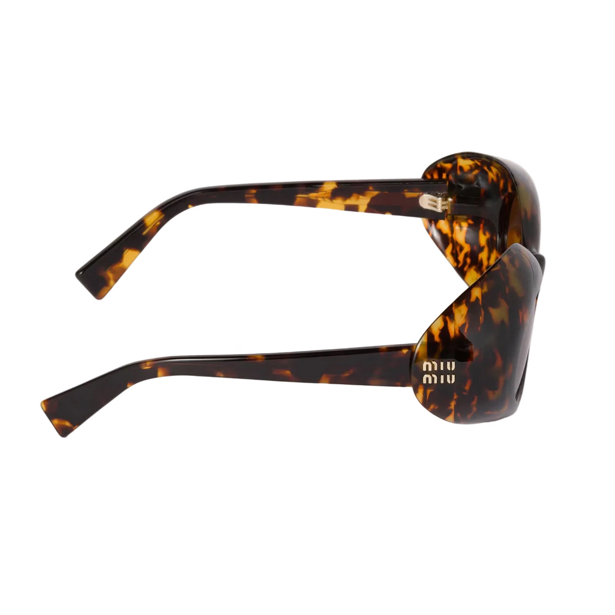 Miu Miu Women Rêverie Cat-Eye Honey Tortoiseshell/ Tamarind  Sunglasses