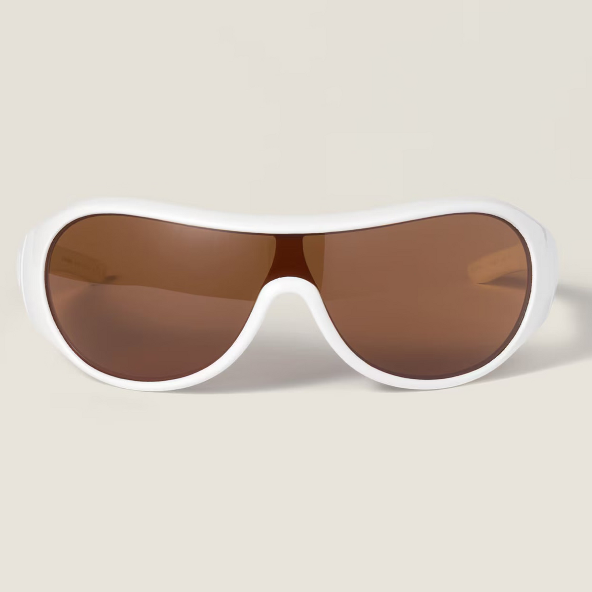 Miu Miu Ivresse Women Wraparound White / Bronze Sunglasses