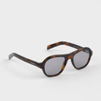 Prada Women Pilot Frame Mocha Brown Sunglasses
