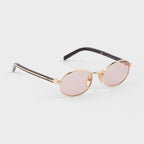 Prada Women Round Frame Cosmic Gold Sunglasses
