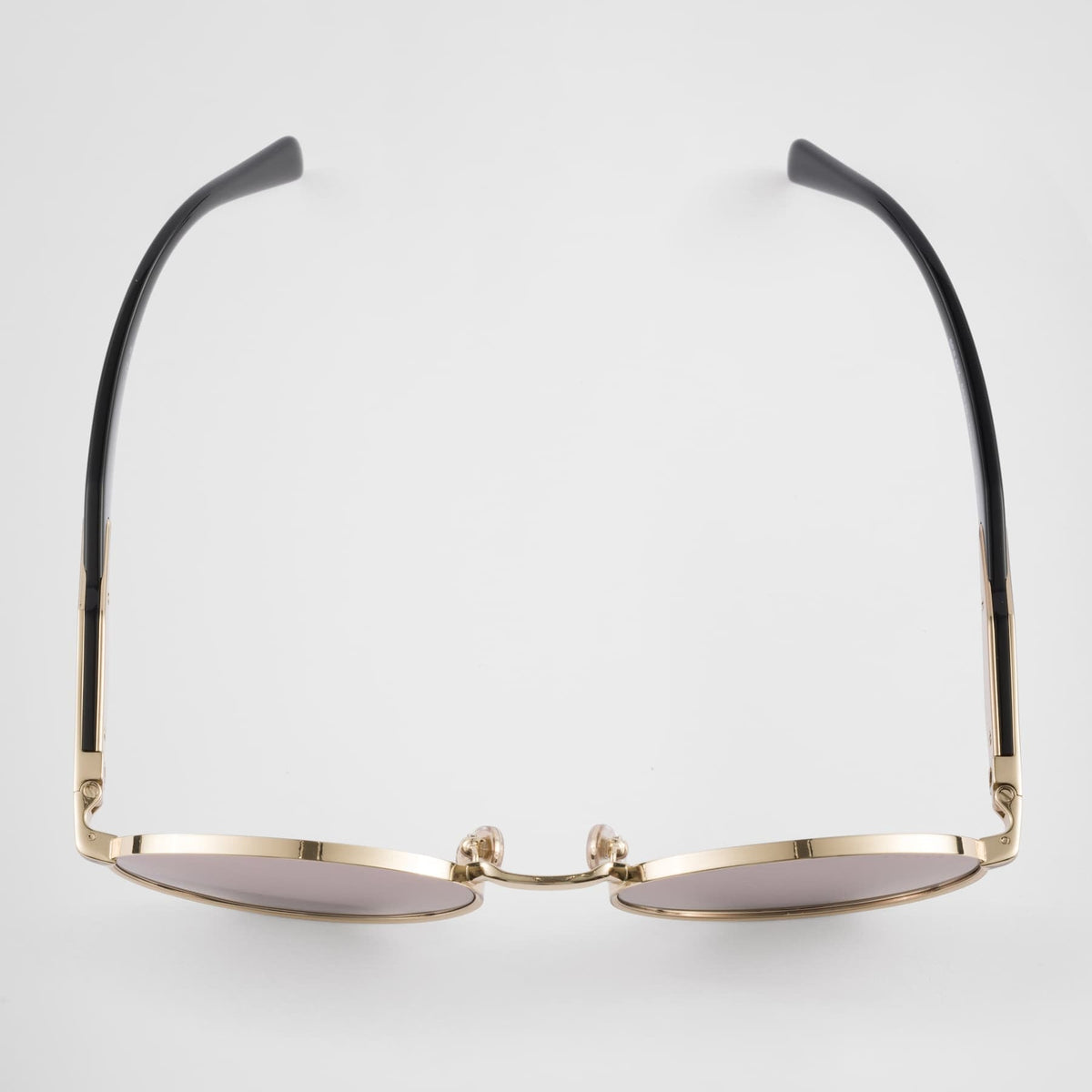 Prada Women Round Frame Matte Gold Sunglasses