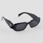 Prada Women Geometric Frame Rustic Black Sunglasses