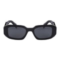 Prada Women Geometric Frame Rustic Black Sunglasses