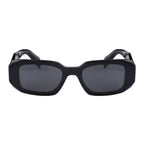Prada Women Geometric Frame Rustic Black Sunglasses