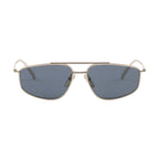 Prada Women Rectangle Frame Flame Gold Sunglasses
