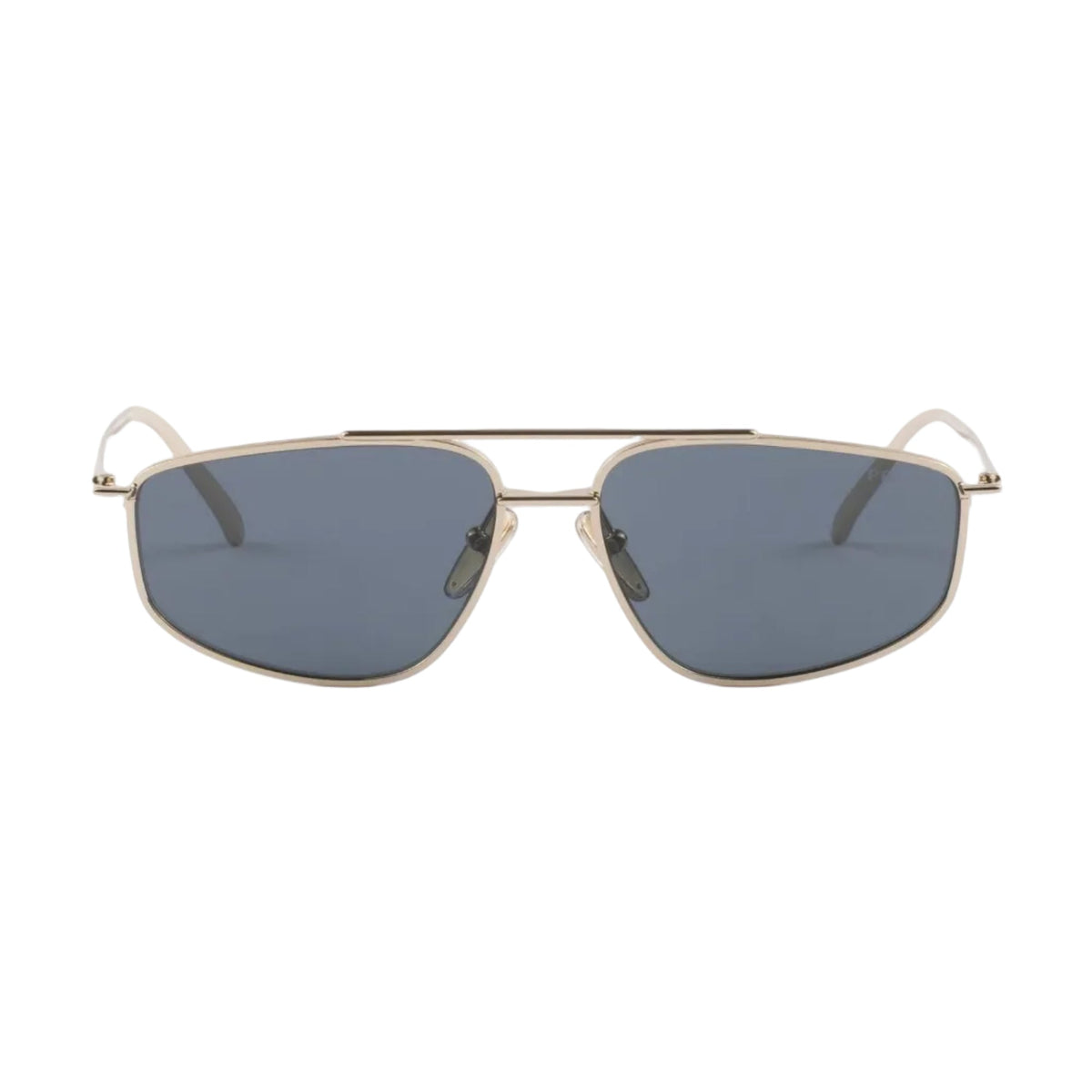 Prada Women Rectangle Frame Flame Gold Sunglasses