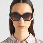 Prada Women Cat-Eye Frame Storm Black Sunglasses