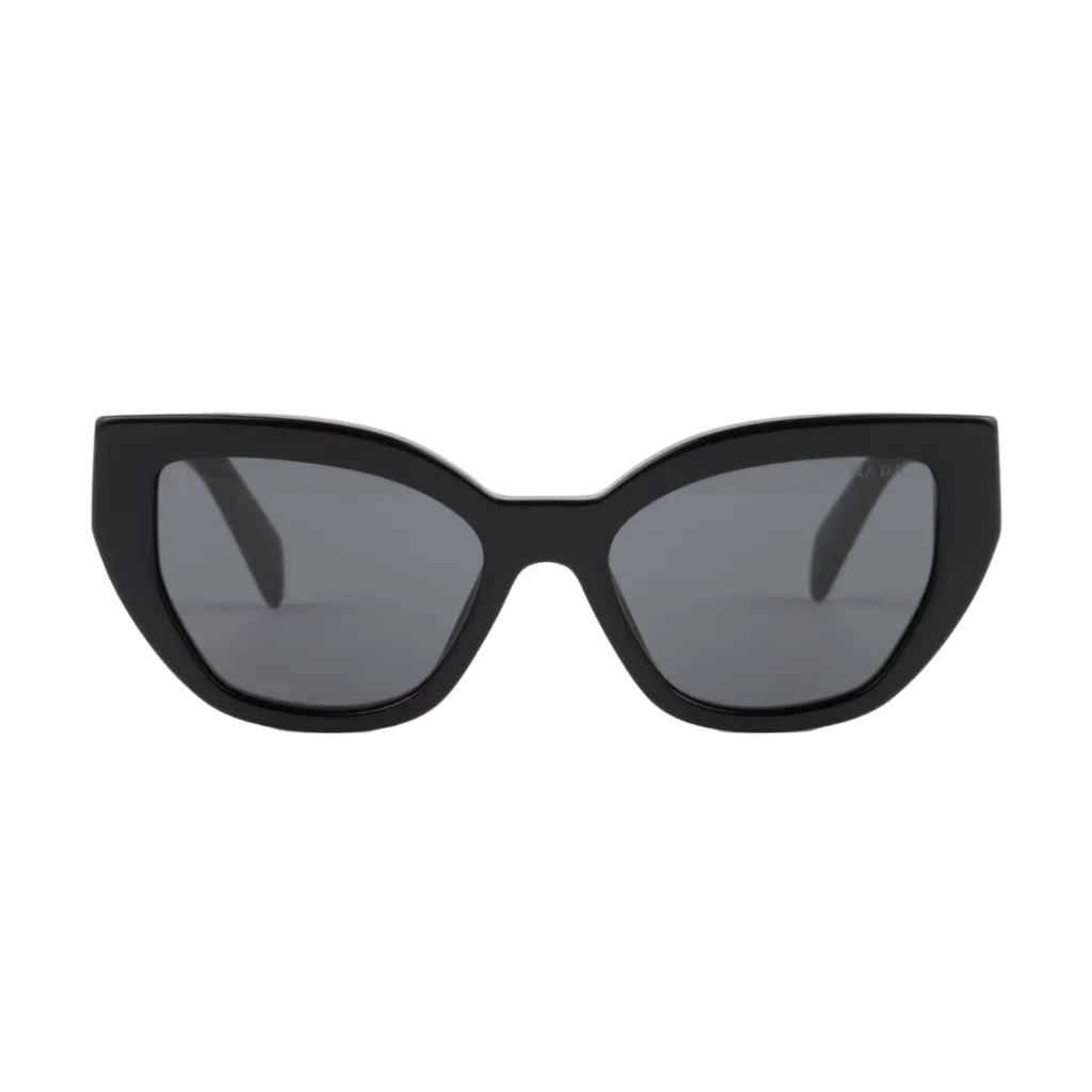 Prada Women Cat-Eye Frame Lava Black Sunglasses