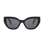 Prada Women Cat-Eye Frame Lava Black Sunglasses