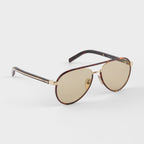 Prada Women Pilot Frame Briarwood Tortoiseshell Sunglasses