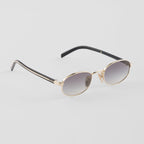 Prada Women Round Frame Pale Gold Sunglasses