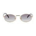 Prada Women Round Frame Pale Gold Sunglasses