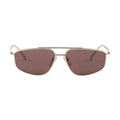 Prada Women Rectangle Frame Pale Gold Sunglasses