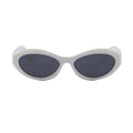 Prada Women Oval Frame White Sunglasses