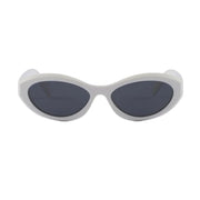 Prada Women Oval Frame White Sunglasses